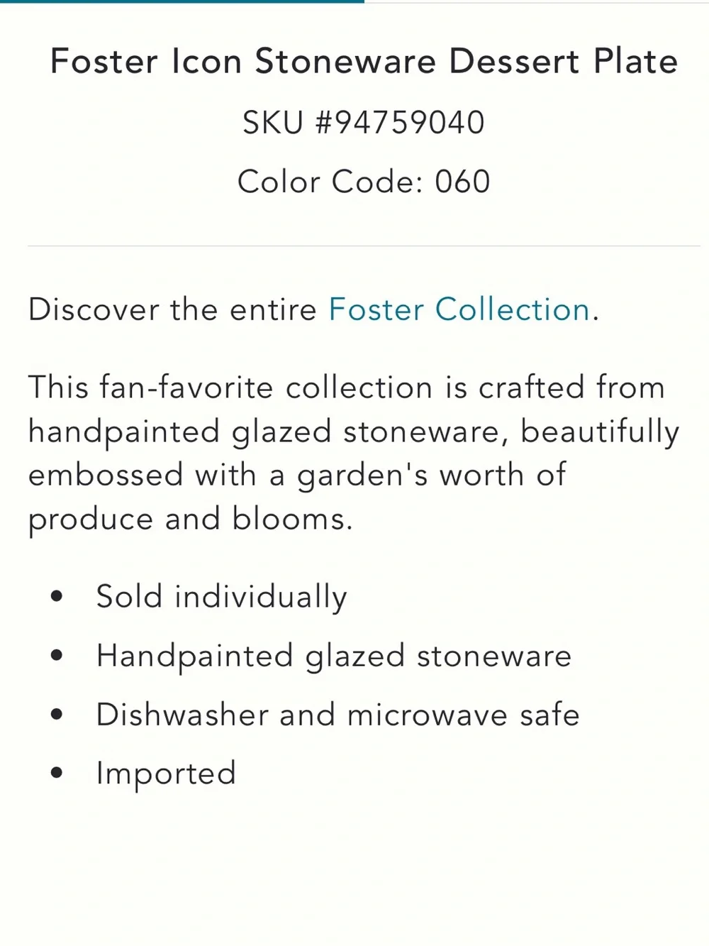 Anthropologie‎ Foster icon stoneware Chartreuse Strawberry Rim Ceramic Plate